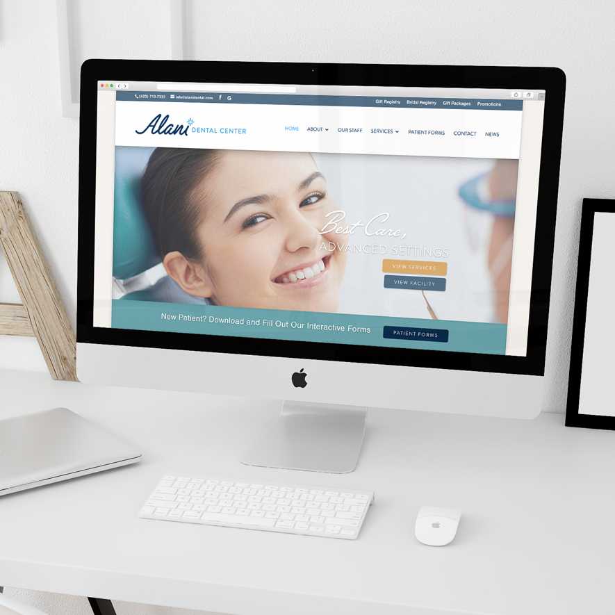 Alani Dental website design
